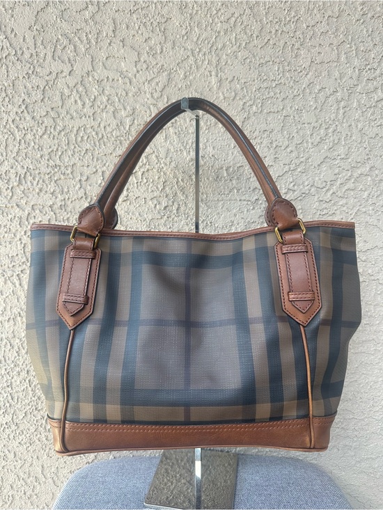 Burberry Handbags - BURBERRY Plaid Leather hand bag